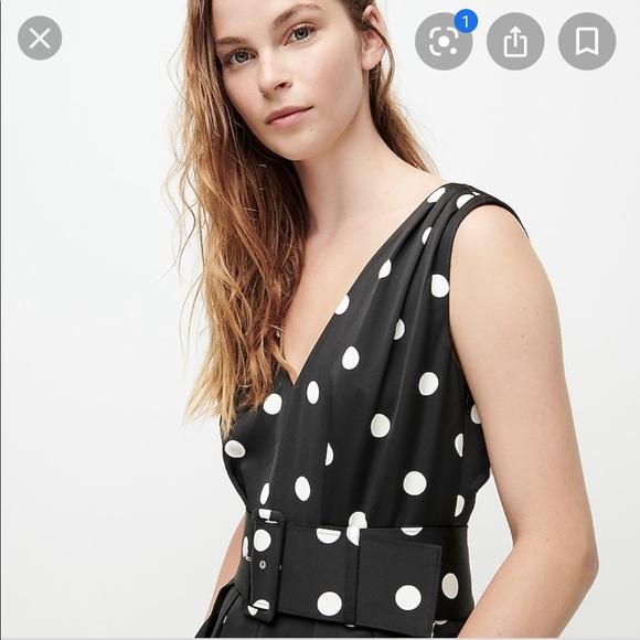J.Crew Wide-leg polka dot jumpsuit - Picture 3 of 10